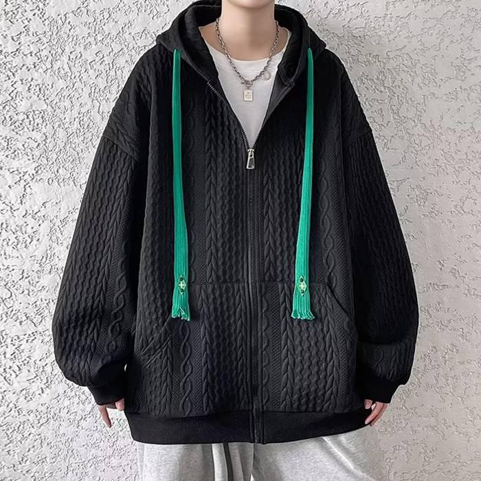 万能流行感パーカーメンズジップアップパーカー無地スウェット長袖服秋服秋ライトアウタージャケット父のギフトプレゼント