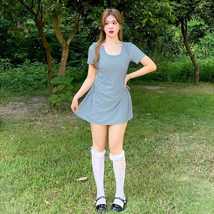 女の子 水着 レディース 大きいサイズ 4L 5L 6L 体型カバー ぽっちゃり ワンピース 背中だし 着痩せ パッド付 ワンピース水着 ビーチ 海デート 温泉 セクシー 大人可愛い ブラック ブ