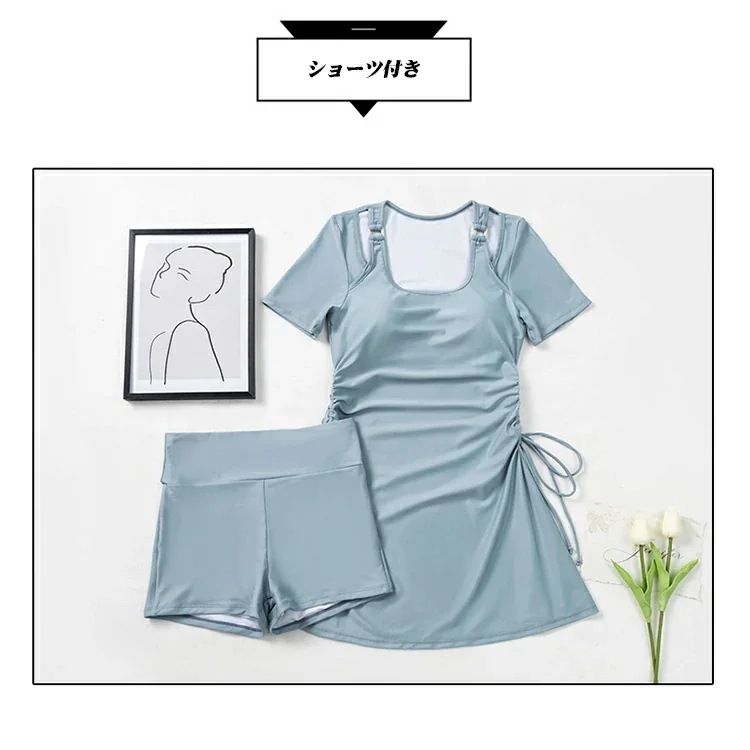 女の子 水着 レディース 大きいサイズ 4L 5L 6L 体型カバー ぽっちゃり ワンピース 背中だし 着痩せ パッド付 ワンピース水着 ビーチ 海デート 温泉 セクシー 大人可愛い ブラック ブ