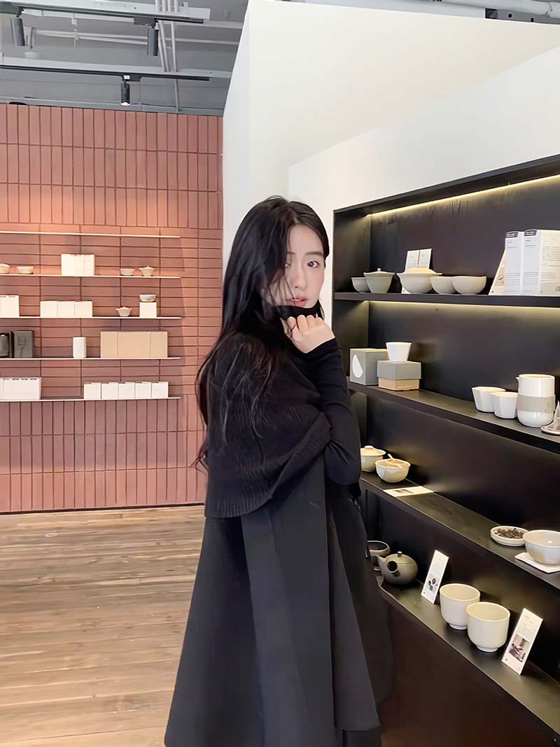 ケープコート マントコート ミディアム丈 ポンチョ コート アウター S M L 2L ゆったり アイボリー ブラック レディース 女性 韓国風 秋服 冬服 防寒着 体型カバー おしゃれ エレガント