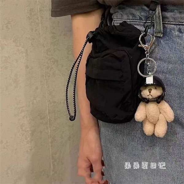 m*e様 スマホショルダー　コヤンイサムチョン♡着ぐるみオッドアイくまさんに変身 ベストセラー 商品ハンドメイド・手芸 - ゆ*ら様 コヤンイサム