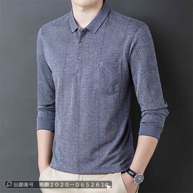 最安挑戦 春新作 新作 送料無料 ポロシャツ メンズ 長袖 トップス 胸ポケット付き 春 秋 ラペル 無地 ゆったり ゴルフウェア スポーツ 吸汗 速乾 男性 紳士 ビジネス シンプル 中高年 40代