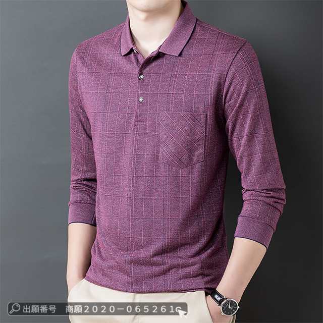 最安挑戦 春新作 新作 送料無料 ポロシャツ メンズ 長袖 トップス 胸ポケット付き 春 秋 ラペル 無地 ゆったり ゴルフウェア スポーツ 吸汗 速乾 男性 紳士 ビジネス シンプル 中高年 40代