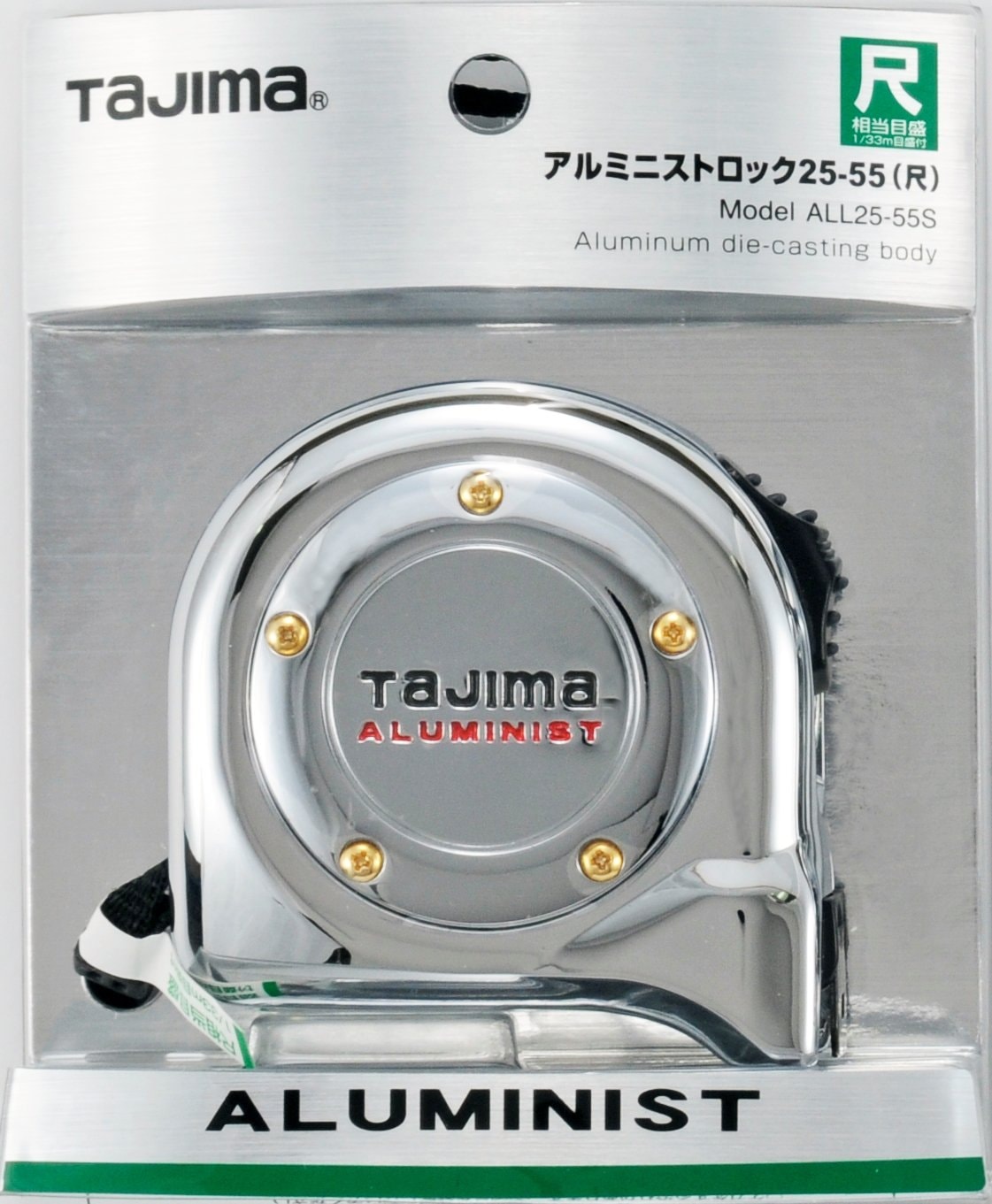 タジマ(Tajima) コンベックス 5.5m×25mm アルミニストロック25 尺相当目盛付 ALL25-55SCRC タジマ(Tajima) コンベックス 5.5m×25mm アルミニストロック25 尺相当目盛付 ALL25-55SCRC