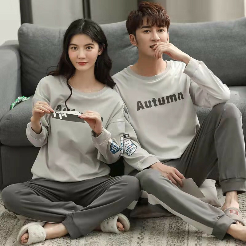 パジャマ ルームウェア 上下セット レディース メンズ 綿100％ 長袖 ペアルック カップル 春秋 秋冬 大きいサイズ かぶり tシャツ あったか 暖かい おしゃれ クルーネック Uネック 男女兼用