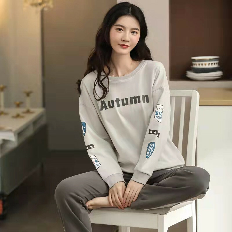 パジャマ ルームウェア 上下セット レディース メンズ 綿100％ 長袖 ペアルック カップル 春秋 秋冬 大きいサイズ かぶり tシャツ あったか 暖かい おしゃれ クルーネック Uネック 男女兼用