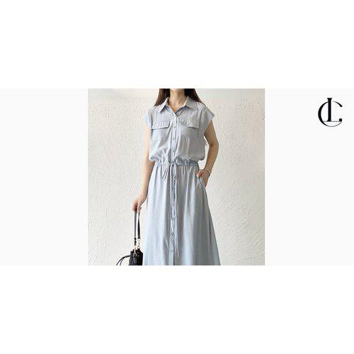 女性ワンピース ロングドレス ノースリーブカラーワンピース 夏ワンピース LDZ1030_2