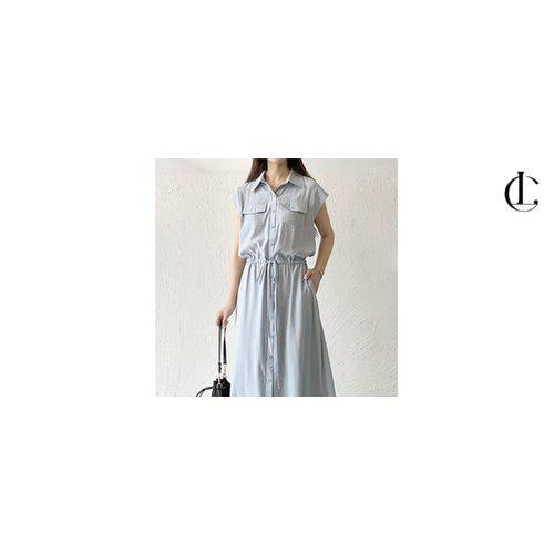 女性ワンピース ロングドレス ノースリーブカラーワンピース 夏ワンピース LDZ1030_4