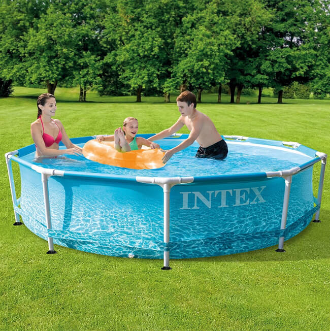 INTEX(インテックス) ビーチサイド メタルフレーム プール 10ft×30in 305×76cm 28206-ブルー(22y3m)_4