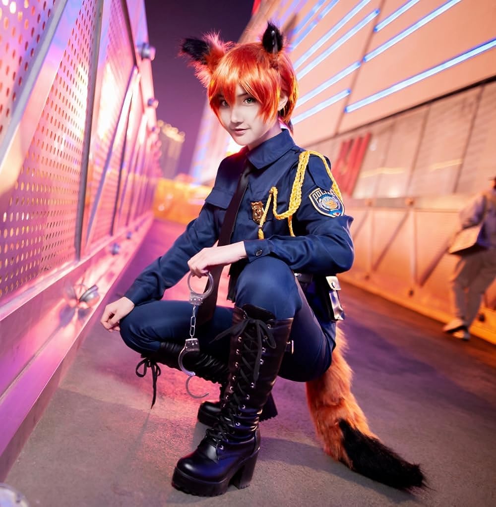 コスプレ衣ニックワイルドコスプレ警察服NickWildeニックコスチューム制服イベントパーティー変演出服クリスマスパーティー