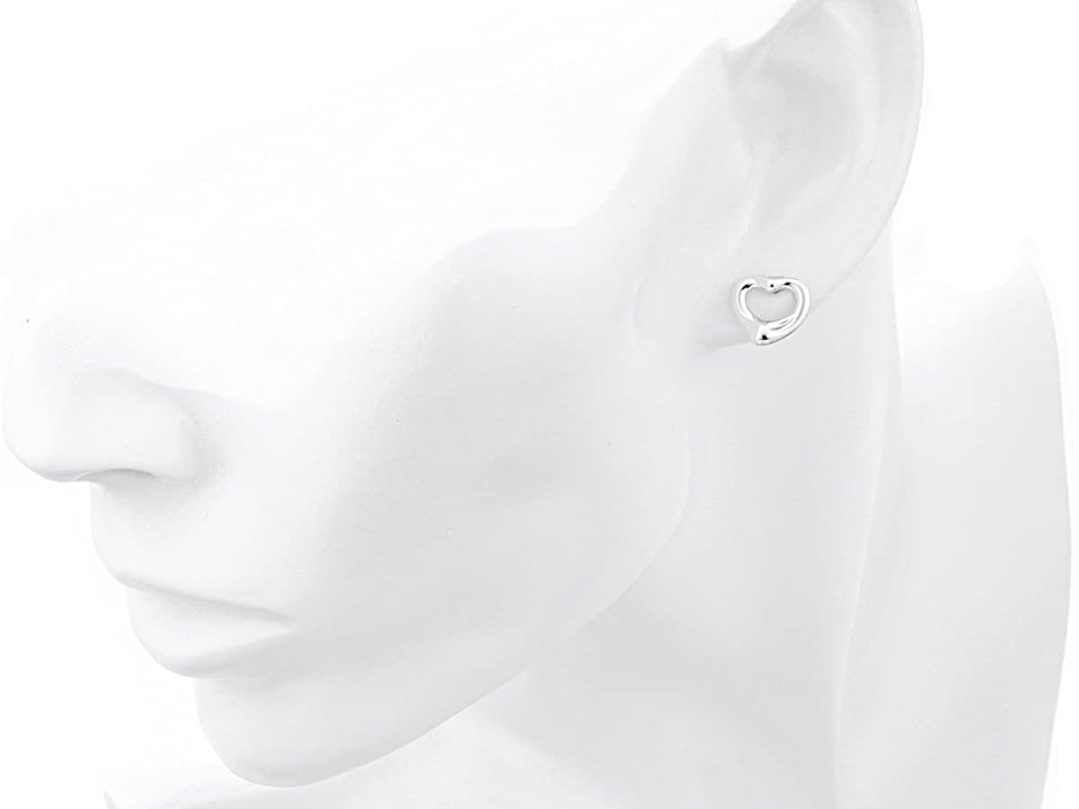 Tiffany&Co. 12270062 ELSA PERETTII ティファニー エルサペレッティ オープン ハート スタッド ピアス STERLING SILVER スターリングシルバー Tiffany&Co. 12270062 ELSA PERETTII ティファニー エルサペレッティ オープン ハート スタッド ピアス STERLING SILVER スターリングシルバー