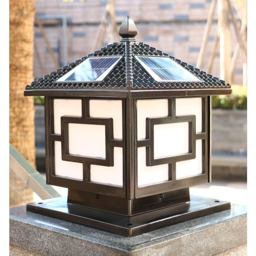 ソーラーライト LED 門柱灯 柱上付け照明 ガーデンライト ソーラー照明 スタンドライト 屋外照明 ガーデン 玄関照明 照明器具 庭園灯 防雨 高さcm