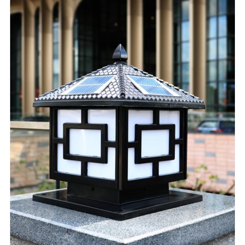 ソーラーライト LED 門柱灯 柱上付け照明 ガーデンライト ソーラー照明 スタンドライト 屋外照明 ガーデン 玄関照明 照明器具 庭園灯 防雨 高さcm