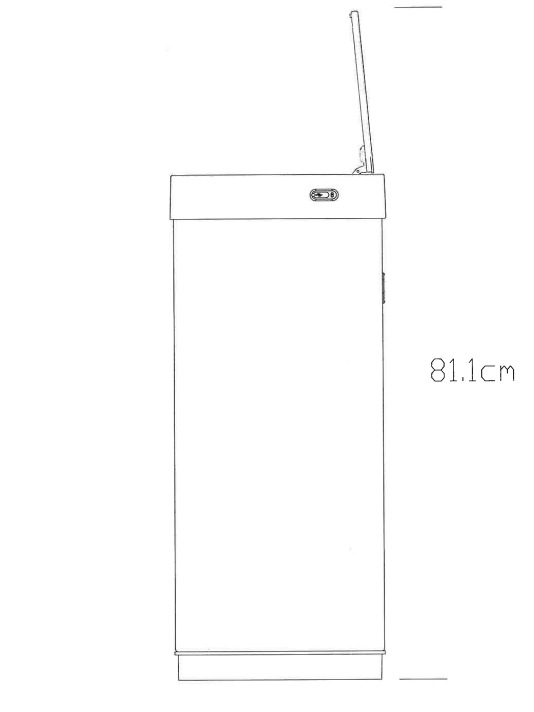 お洒落ゴミ箱 スマート家電 ダストボックス ステンレス製 人気 自動感知 ふた付き EK9260 45L オート 自動開閉 センサー 横型 スリム