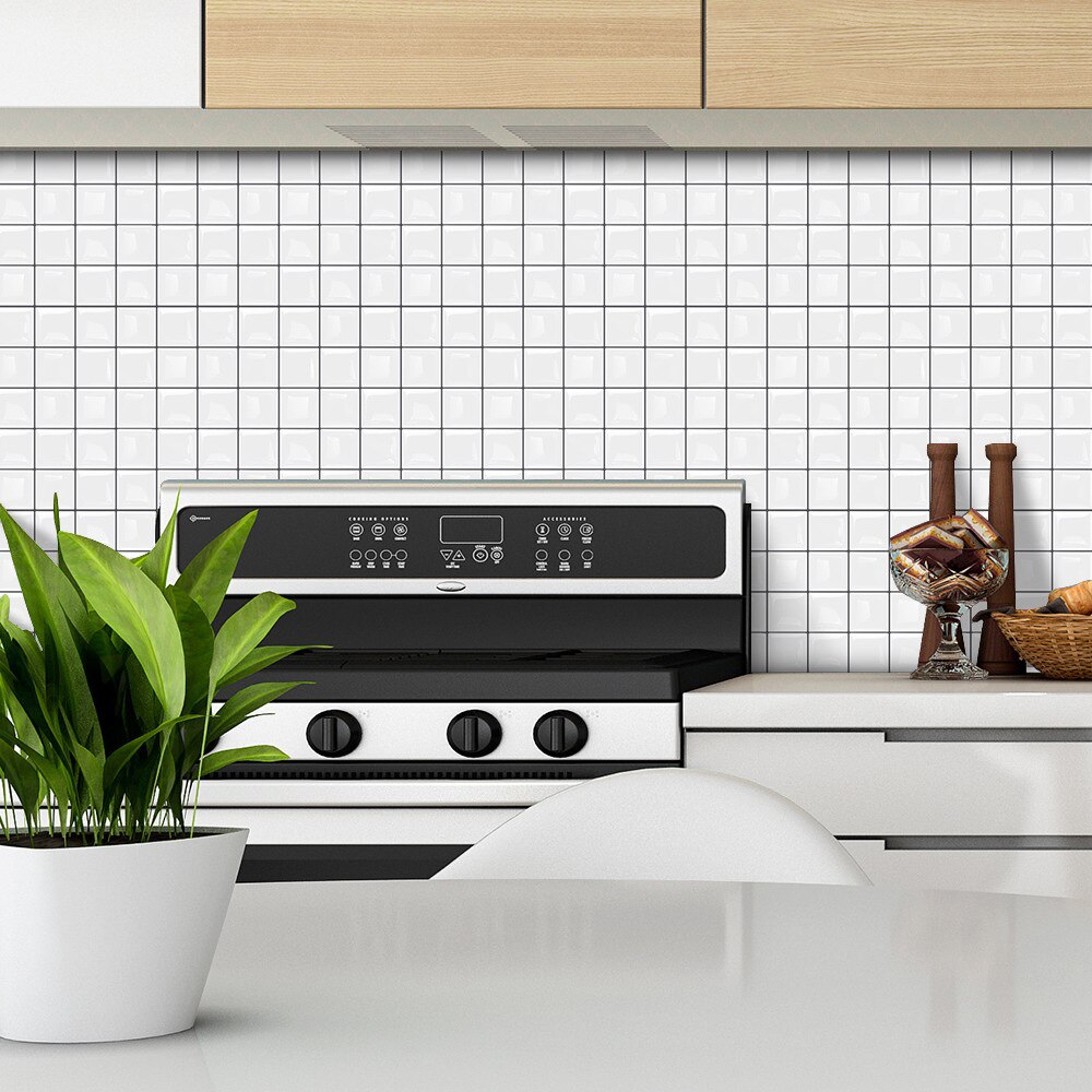 予約販売 本 自己接着性の正方形の白いレンガの3次元壁紙壁タイルモダンなミニマリストキッチンとバスルーム防水モザイクエポキシ壁ステッカー ウォールステッカー Size 19h G009 Nuovaisma It