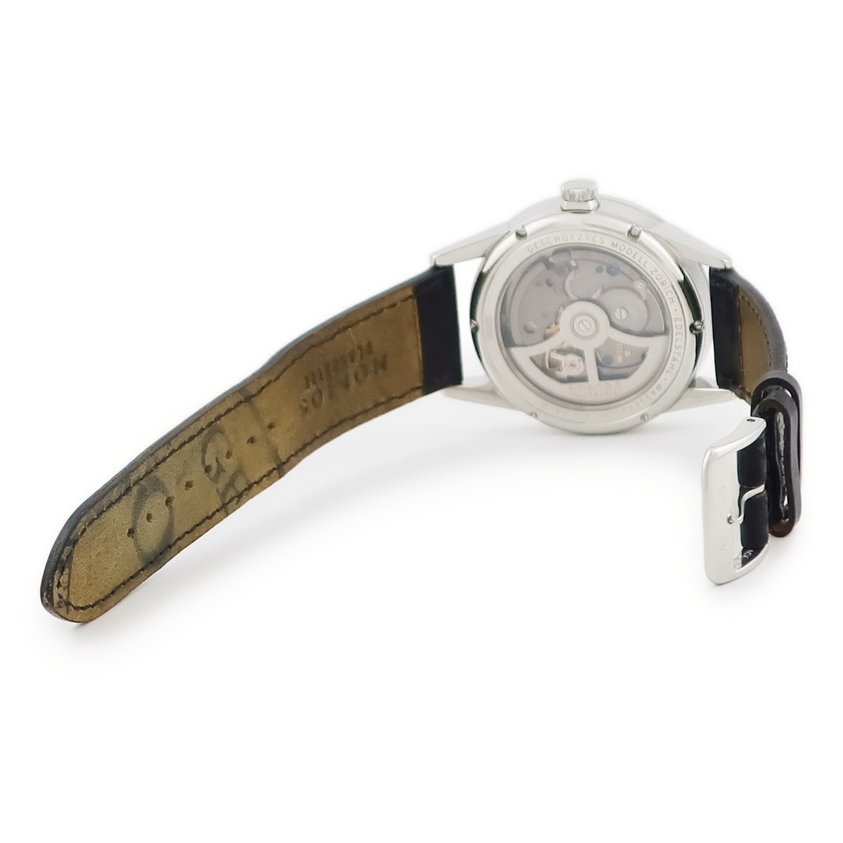 チューリッヒ ZR1E3W2 自動巻き メンズ シルバー スモセコ バー シースルーバック オートマチック 3年保証 チューリッヒ ZR1E3W2 自動巻き メンズ シルバー スモセコ バー シースルーバック オートマチック 3年保証