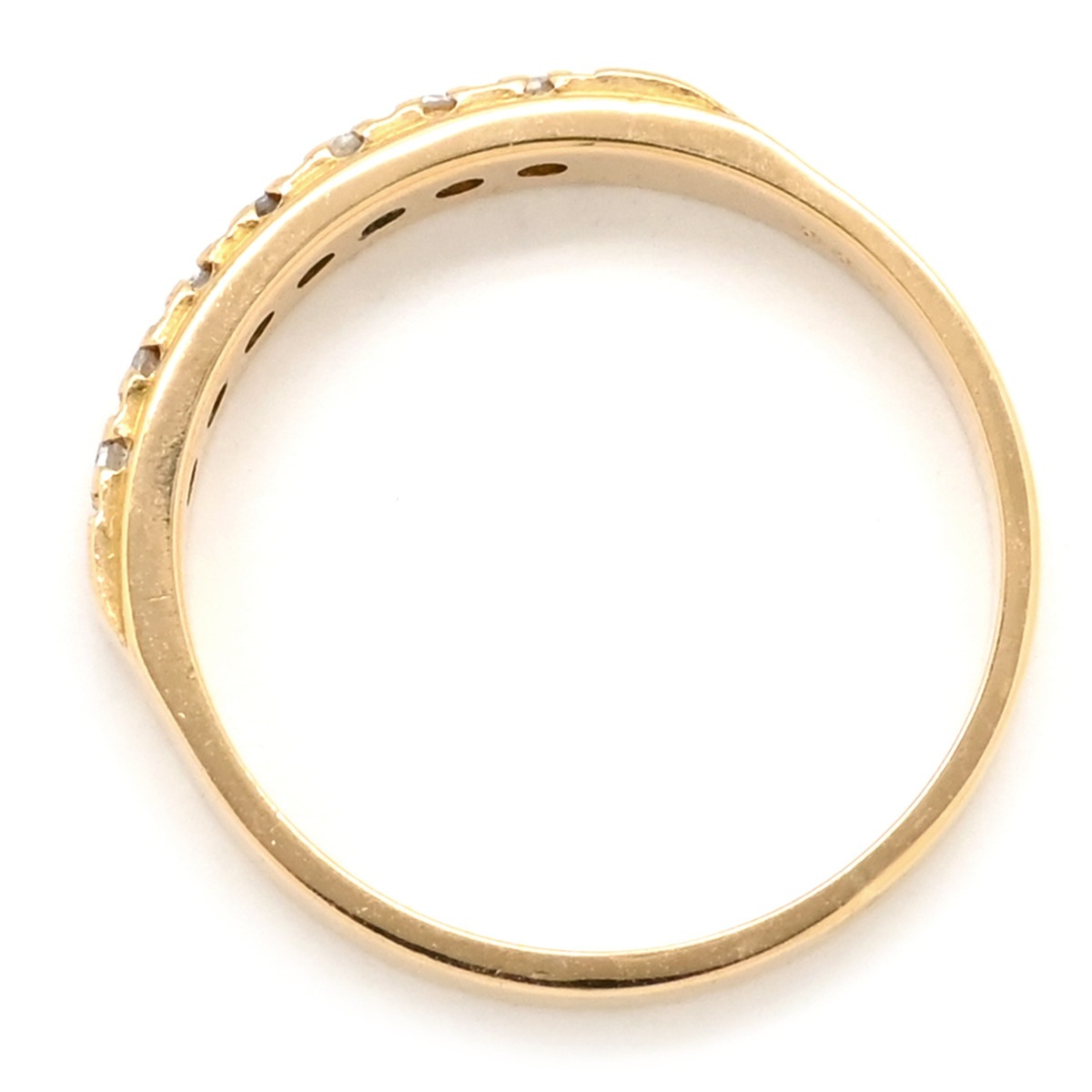 リング 指輪 ダイヤリング K18 ダイヤモンド ゴールド 11号【中古】 リング 指輪 ダイヤリング K18 ダイヤモンド ゴールド 11号【中古】