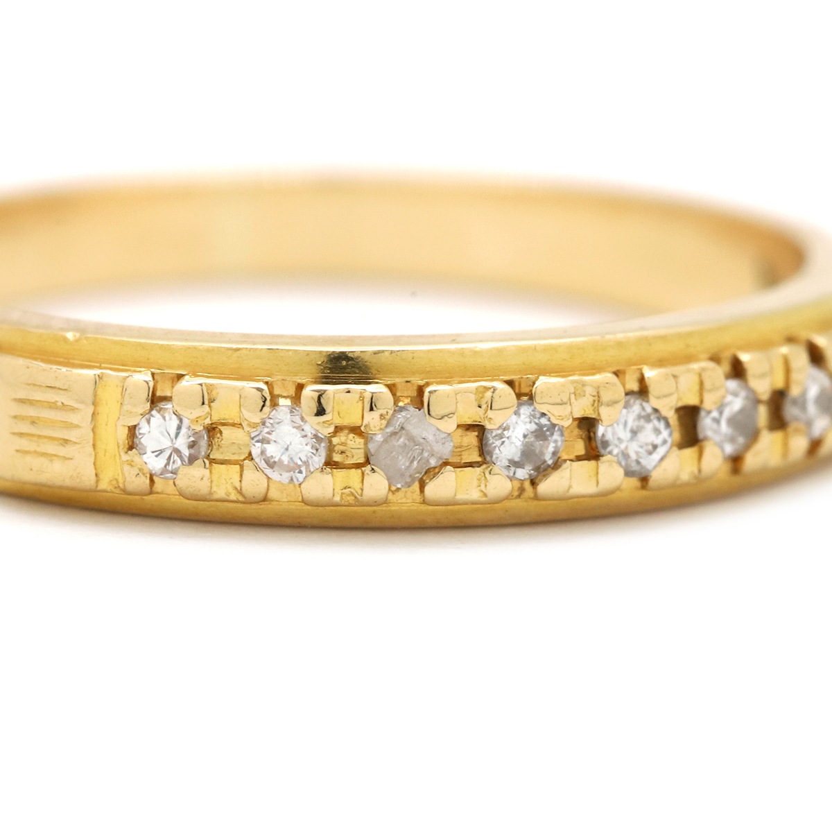 リング 指輪 ダイヤリング K18 ダイヤモンド ゴールド 11号【中古】 リング 指輪 ダイヤリング K18 ダイヤモンド ゴールド 11号【中古】