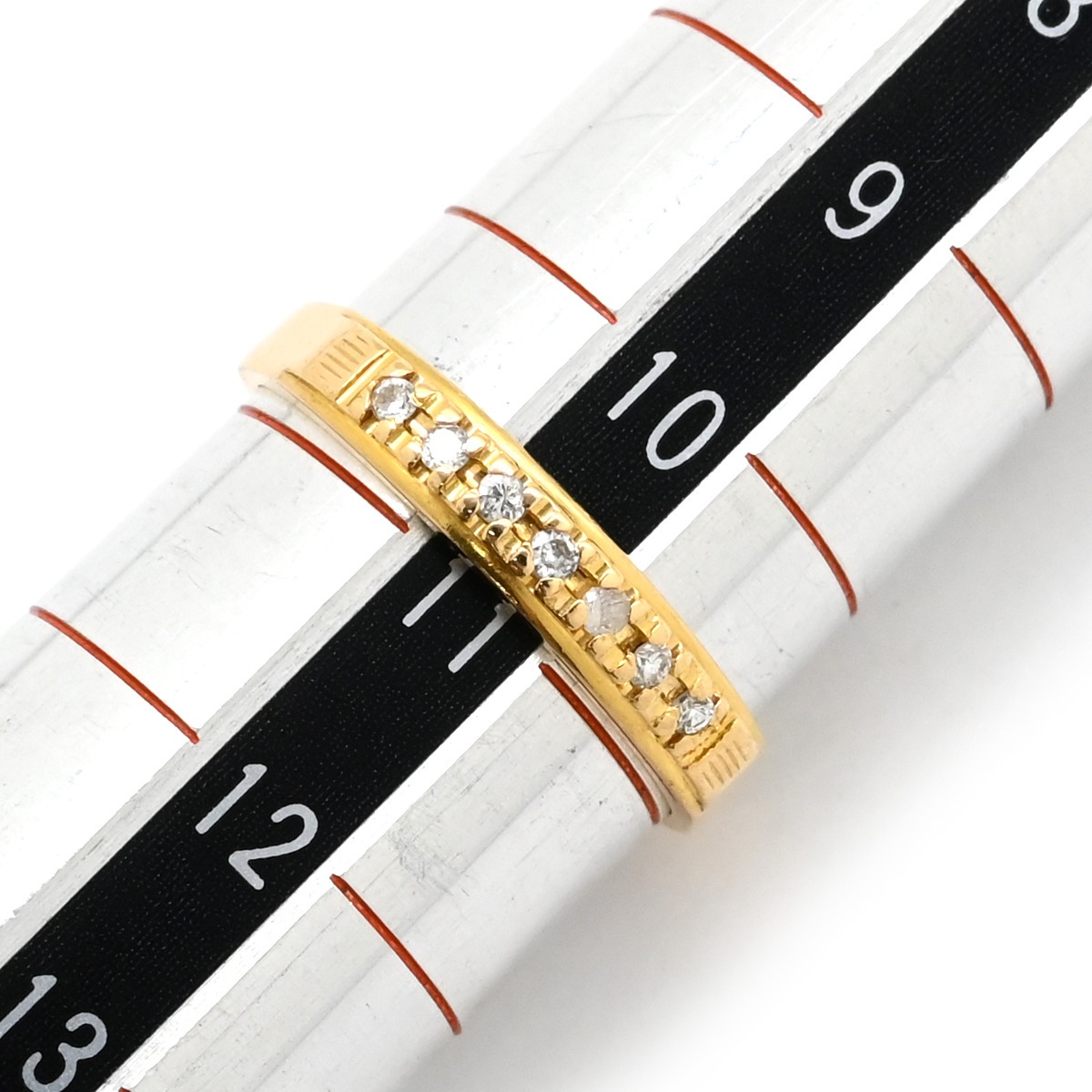 リング 指輪 ダイヤリング K18 ダイヤモンド ゴールド 11号【中古】 リング 指輪 ダイヤリング K18 ダイヤモンド ゴールド 11号【中古】