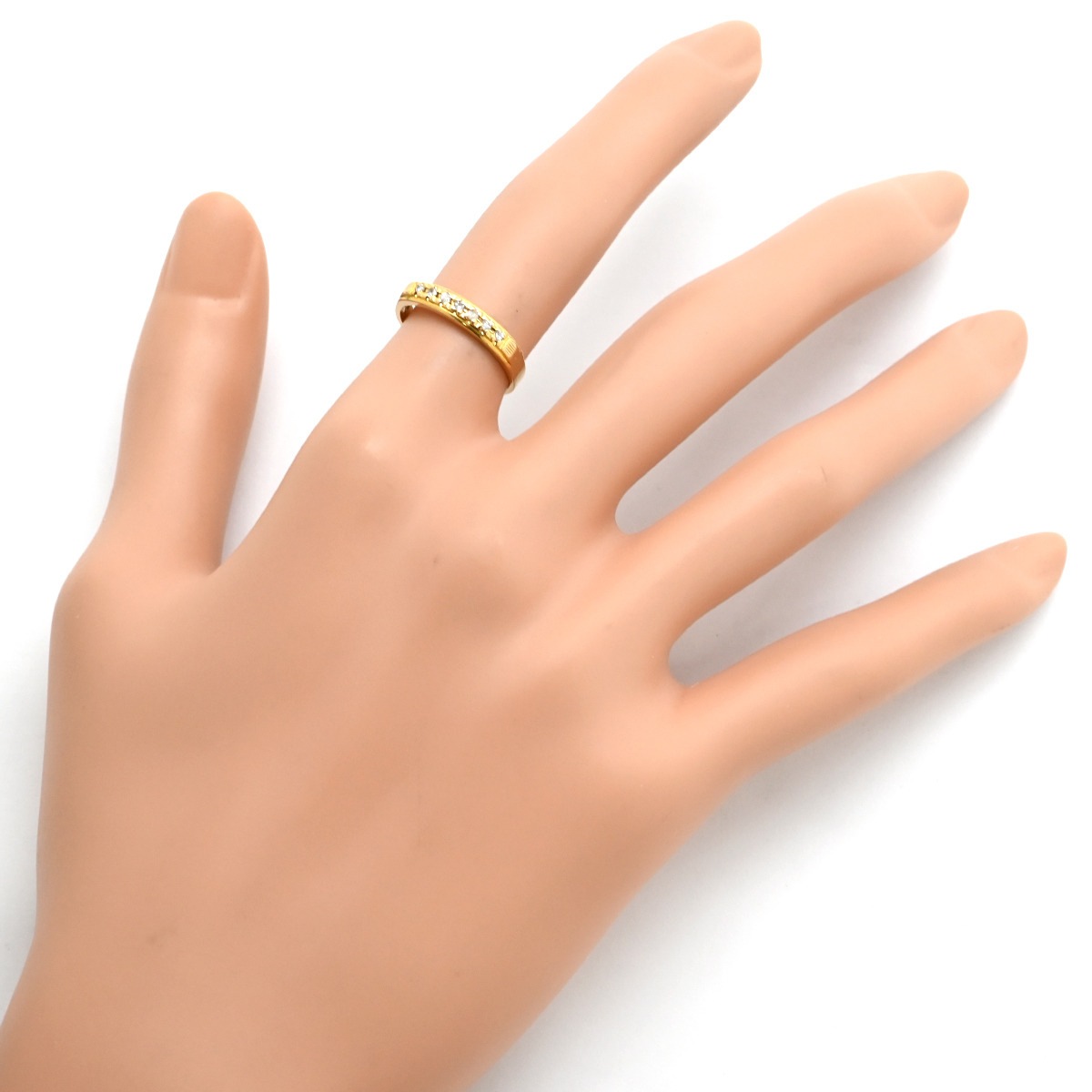 リング 指輪 ダイヤリング K18 ダイヤモンド ゴールド 11号【中古】 リング 指輪 ダイヤリング K18 ダイヤモンド ゴールド 11号【中古】