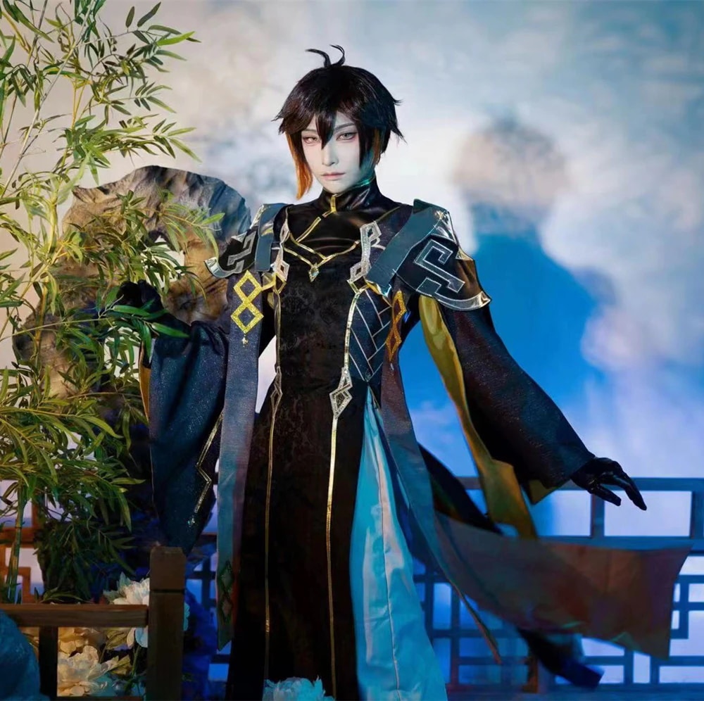 原神 Genshin げんしん 岩神モラクス 岩王帝君 鍾離 コスプレ