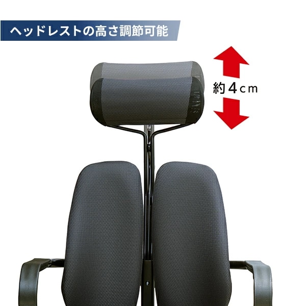 オフィスチェア デスクチェア ワークチェア キャスター付き 肘付き ヘッドレスト付き DR-7600F オフィスチェア デスクチェア ワークチェア キャスター付き 肘付き ヘッドレスト付き DR-7600F