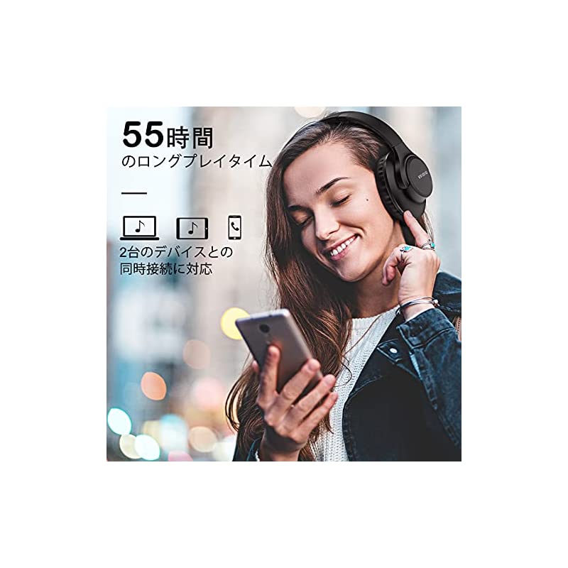Qoo10] ワイヤレス ヘッドホン KVIDIO B