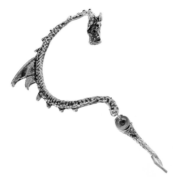 Qoo10] ドラゴンイヤーフックピアス 1個販売 右