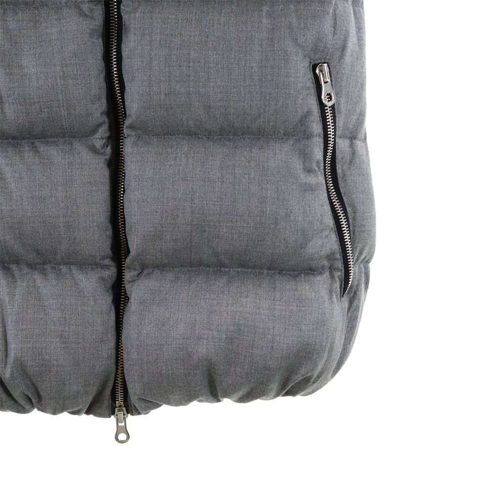 ダウンベスト 40 グレー フード レディース ダウンベスト 40 グレー フード レディース