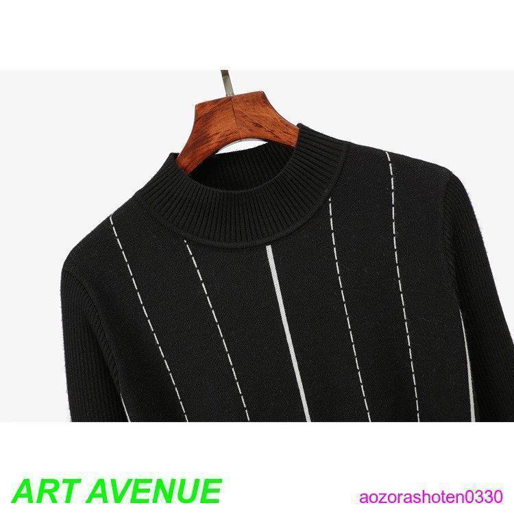 ワンピース レディース 40代 秋 冬 きれいめ ニットワンピース ハイネック Aライン 膝丈 長袖 着やせ リボン付き 通勤 オシャレ デート