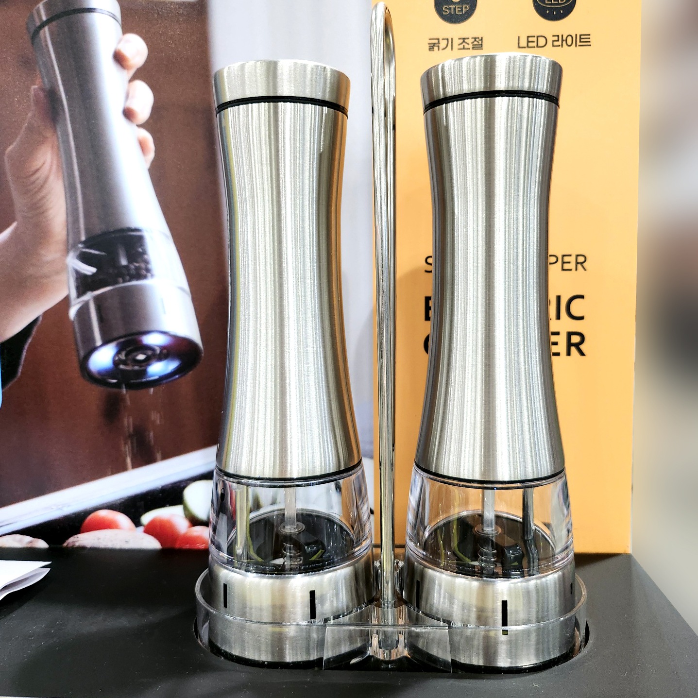 全自動 グラインダー 2P 塩,胡椒 全自動 グラインダー 2P 塩,胡椒