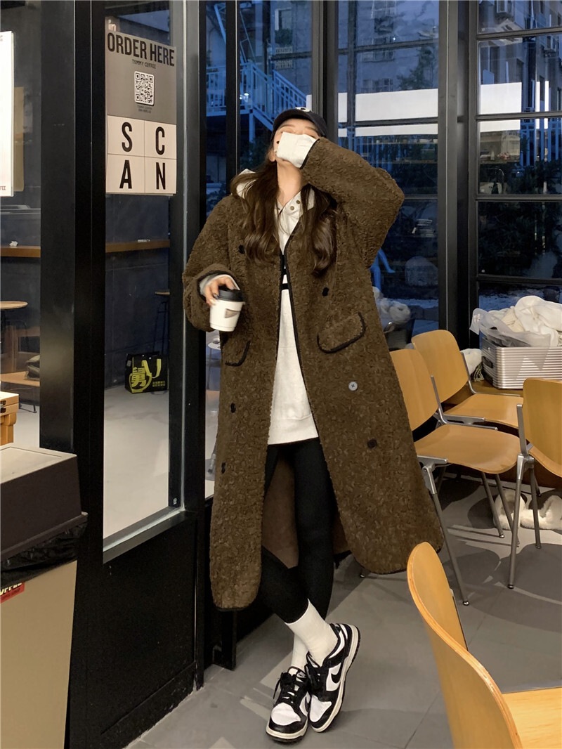 ボアコート ムートン コート ダブル ロングコート レディースアウター ジャケット コート. アウター もこもこ 可愛い ボアフリース ガウンコート 2カラー C330 ボアコート ムートン コート ダブル ロングコート レディースアウター ジャケット コート. アウター もこもこ 可愛い ボアフリース ガウンコート 2カラー C330