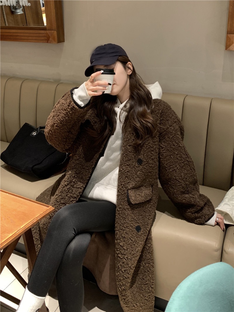 ボアコート ムートン コート ダブル ロングコート レディースアウター ジャケット コート. アウター もこもこ 可愛い ボアフリース ガウンコート 2カラー C330 ボアコート ムートン コート ダブル ロングコート レディースアウター ジャケット コート. アウター もこもこ 可愛い ボアフリース ガウンコート 2カラー C330