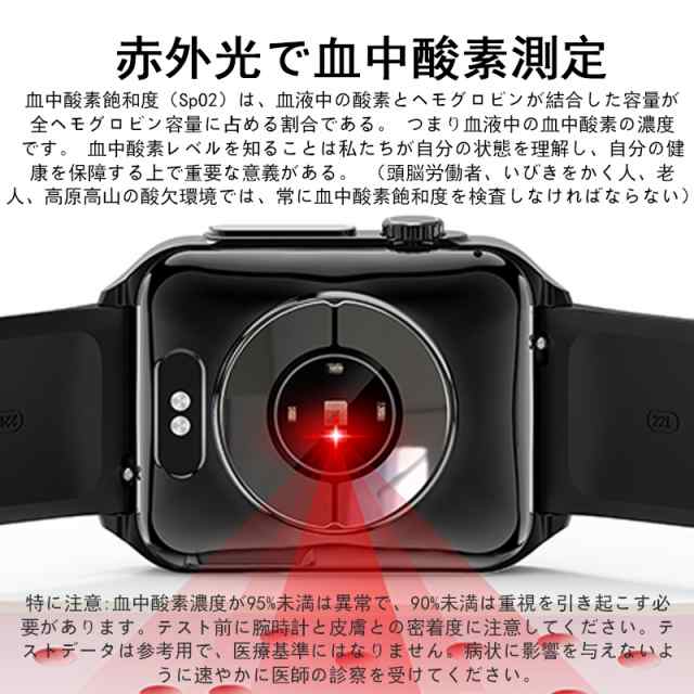 【最安値挑戦！】スマートウォッチ センサー 通話機能 心電図ECG+PPG 血糖値 体温測定 血圧測定 血中酸素 心拍数 音楽再生 ゲーム付き ギフト