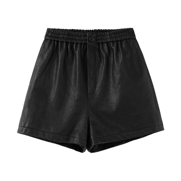 重工業 北緯 39 度ラムスキンオートバイレザージャケット女性の本革ジャケット/ショートパンツ