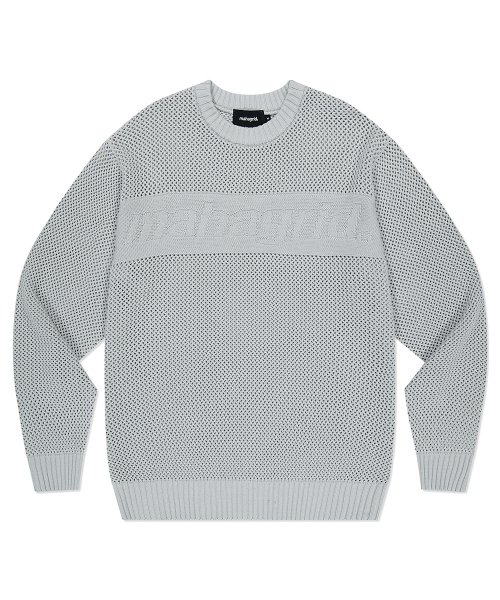 23SS BASIC LOGO MESH KNIT 韓国正規品 23SS BASIC LOGO MESH KNIT 韓国正規品