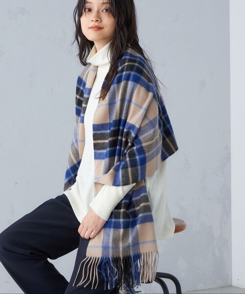 [最安値挑戦]ストール チェック カシミヤ ストール レディース