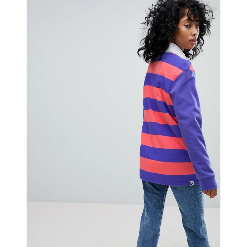 プーマ レディース トップス【Puma Exclusive To ASOS Striped Rugby Jersey】Multi プーマ レディース トップス【Puma Exclusive To ASOS Striped Rugby Jersey】Multi