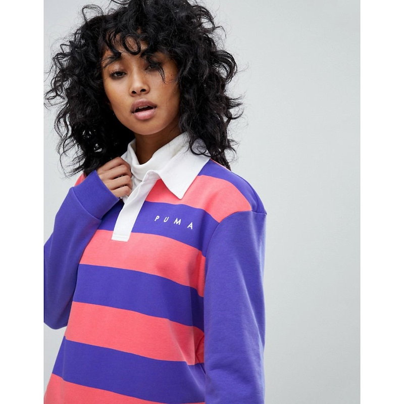プーマ レディース トップス【Puma Exclusive To ASOS Striped Rugby Jersey】Multi プーマ レディース トップス【Puma Exclusive To ASOS Striped Rugby Jersey】Multi