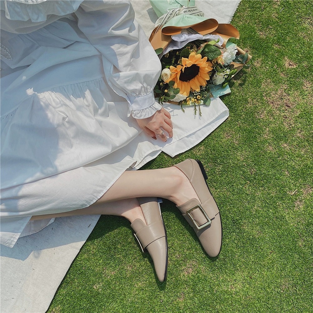 パンプス スリッポン ポインテッドトゥパンプス フラットシューズ ローファー ローヒール 大人可愛い きれいめ シンプル カジュアル 大人 上品 おしゃれ こなれ感 ラフ エレガント モダン