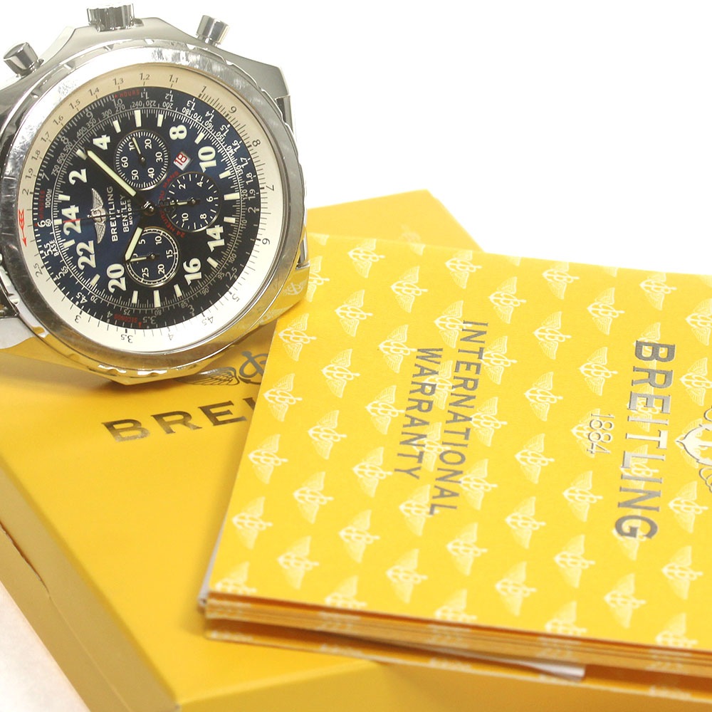 ブライトリング BREITLING A22362 ベントレー ル・マン 限定1000本 クロノグラフ 自動巻き メンズ 保証書付き_862959【中古】 ブライトリング BREITLING A22362 ベントレー ル・マン 限定1000本 クロノグラフ 自動巻き メンズ 保証書付き_862959【中古】