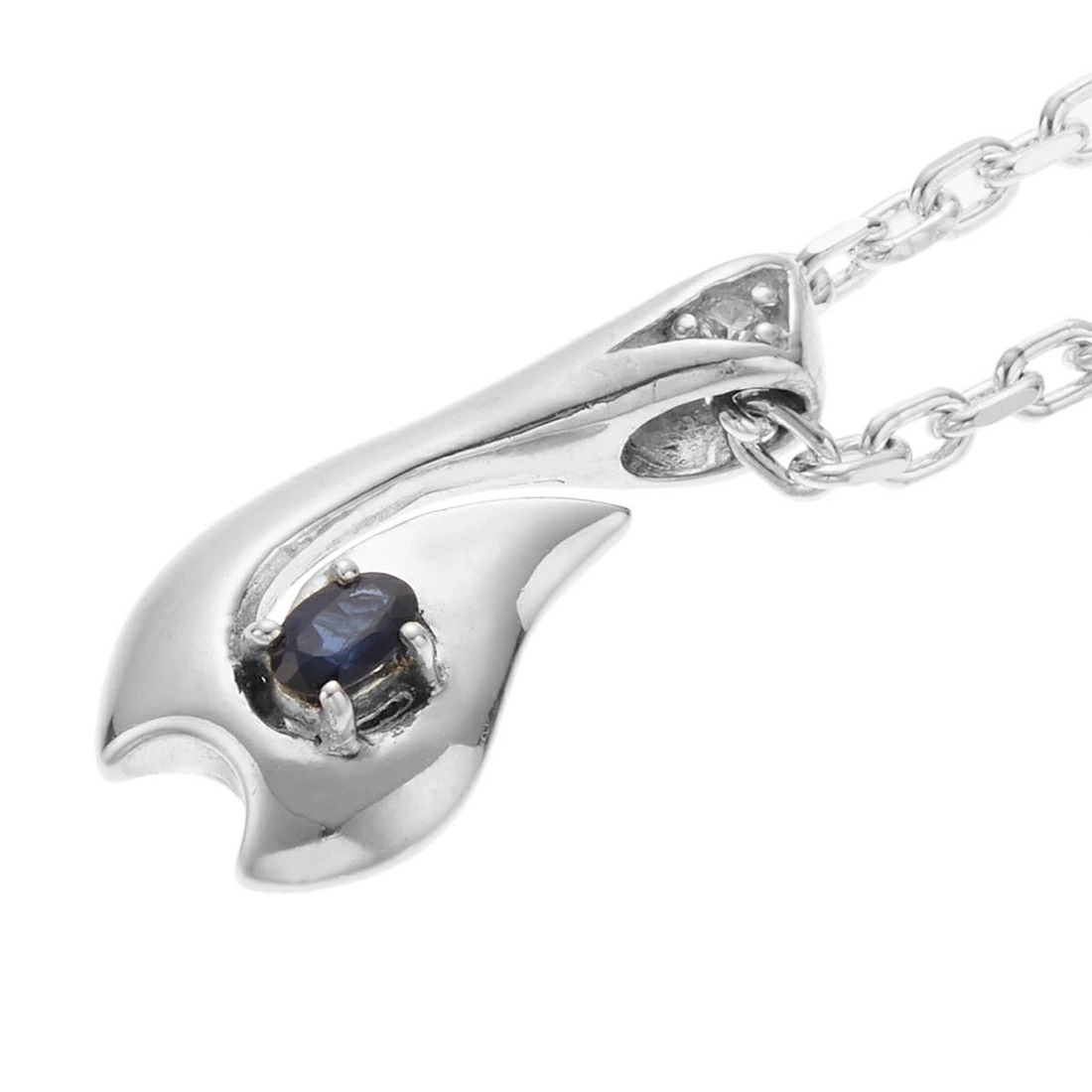 ペンダントネックレス メンズ フィッシュフック サファイヤ シルバー925 銀製品 釣り針 シンプル ペンダントネックレス メンズ フィッシュフック サファイヤ シルバー925 銀製品 釣り針 シンプル
