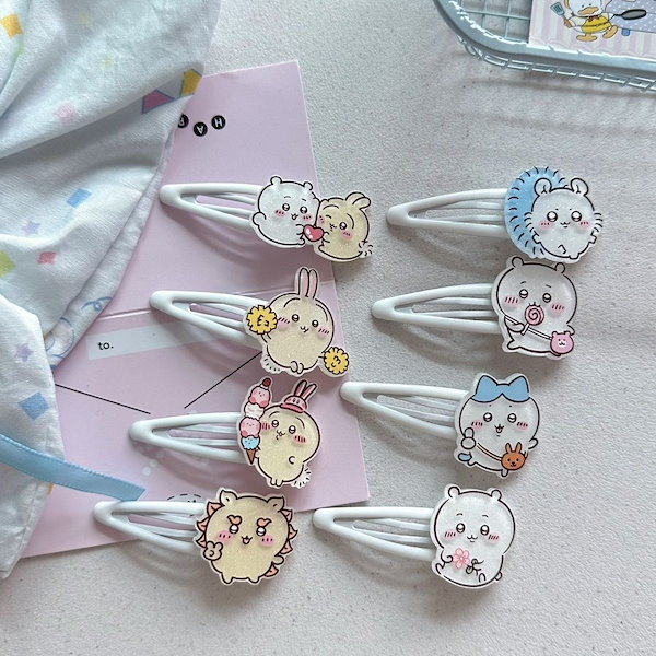 Qoo10] サンリオ ちいかわ ヘアクリップ ヘアアクセサリー