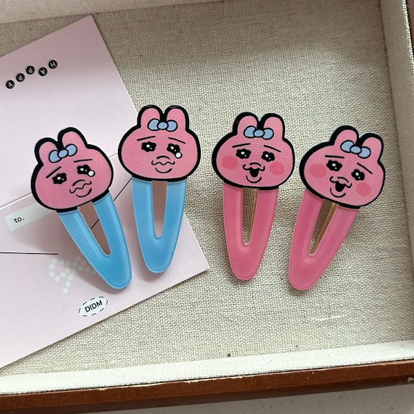 Qoo10] サンリオ ちいかわ ヘアクリップ ヘアアクセサリー