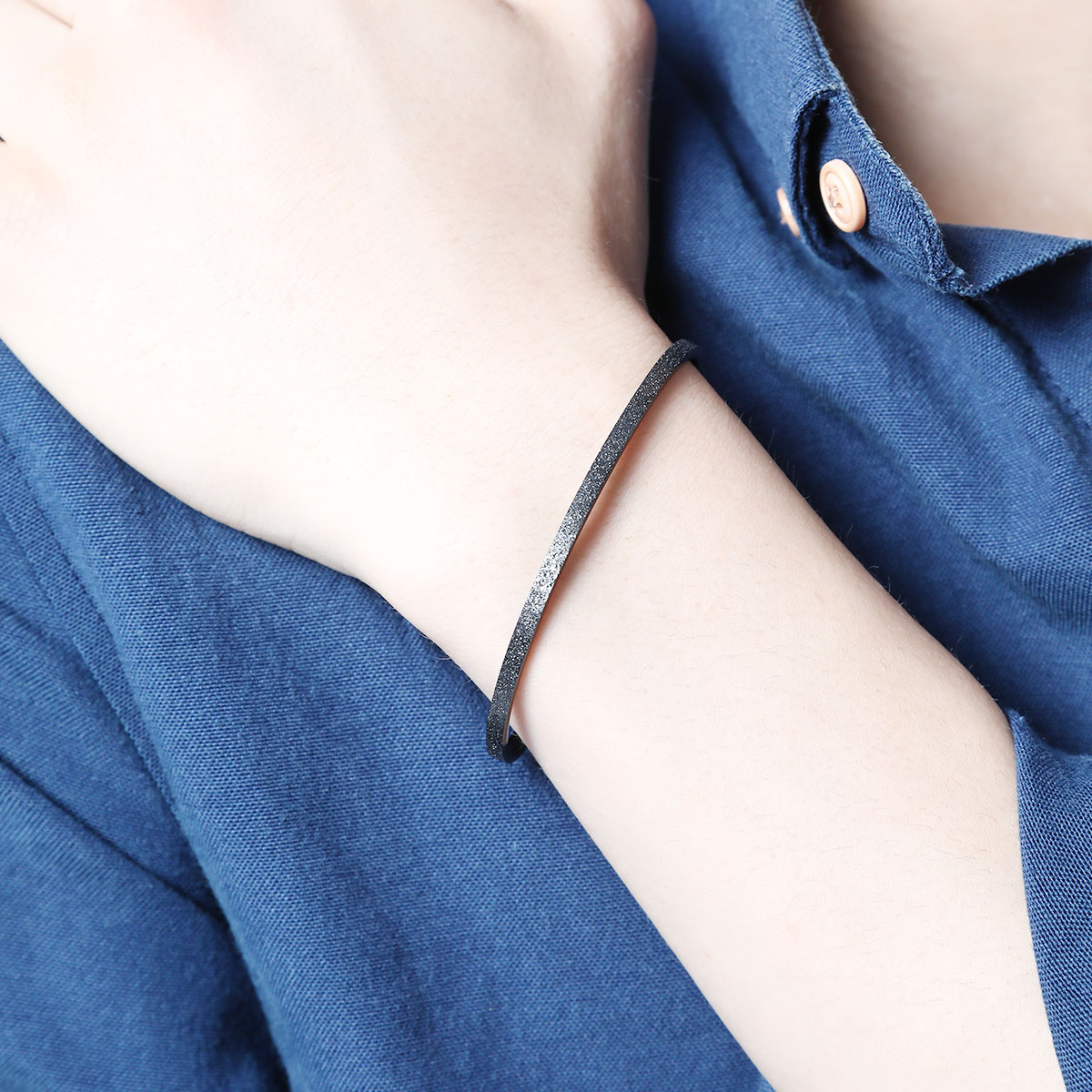 ブレスレット サージカルステンレス製 バングル スターダスト加工 Zanipolo Terzini ザニポロタルツィーニ お肌に優しい 金属アレルギー対応 ペアブレスレット お揃い 恋人 友達 親友