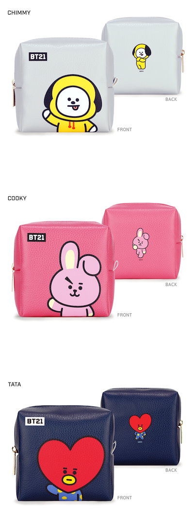 Qoo10] BT21 【MEDIUM】BT21 PU SQUA : KPOP