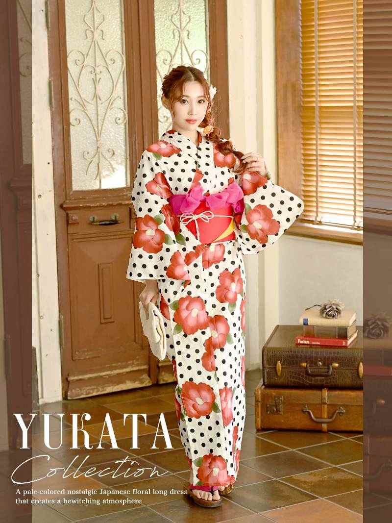 【浴衣3点セット】生成りに白黒椿 美品 フリーサイズ 新品未使用品 楽天市場】【11/4 20:00〜11/11 1:59まで最大2,000円OFFクーポン