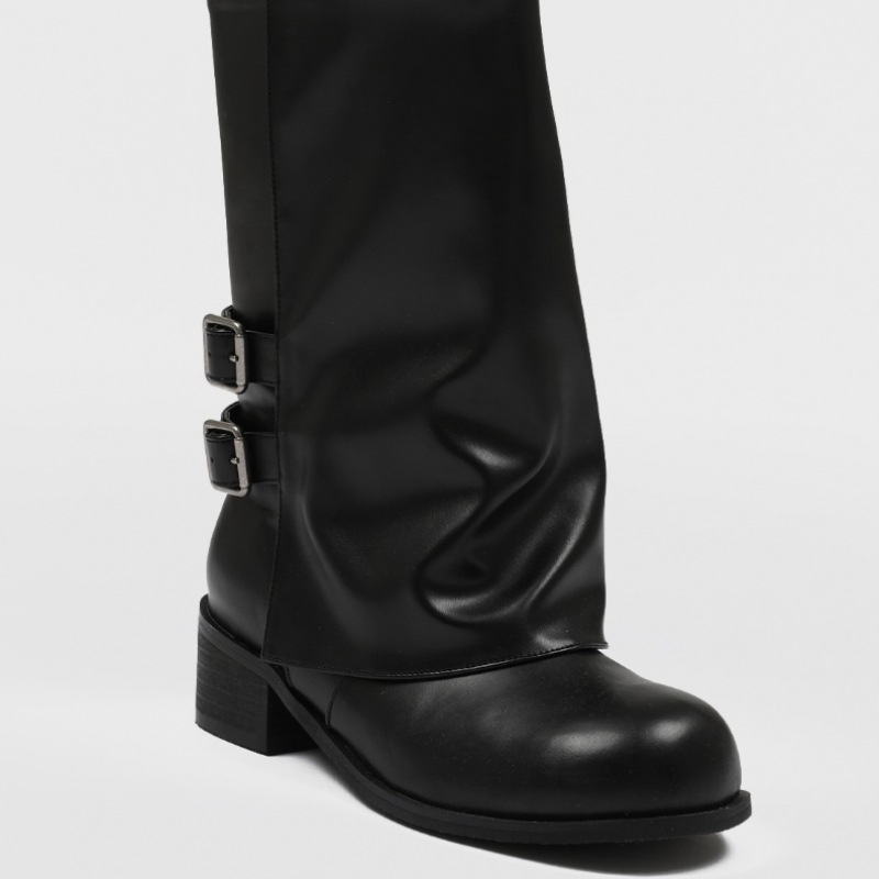 ブラックアップ ディセンテ バックル フォールディング ミドルブーツ ブラックアップ ディセンテ バックル フォールディング ミドルブーツ