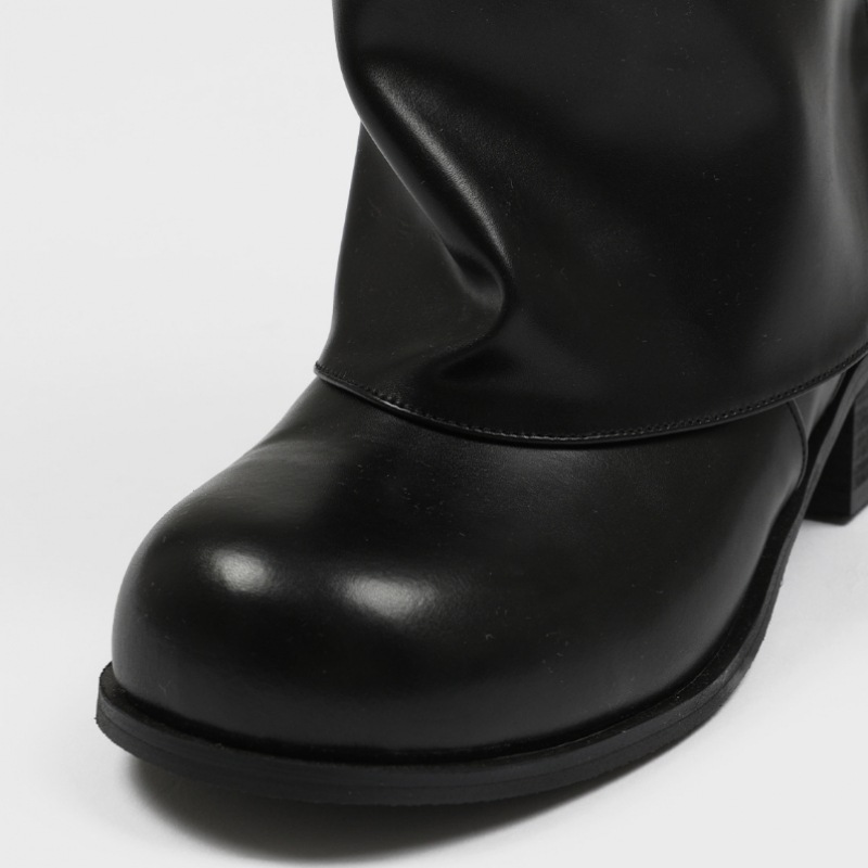 ブラックアップ ディセンテ バックル フォールディング ミドルブーツ ブラックアップ ディセンテ バックル フォールディング ミドルブーツ