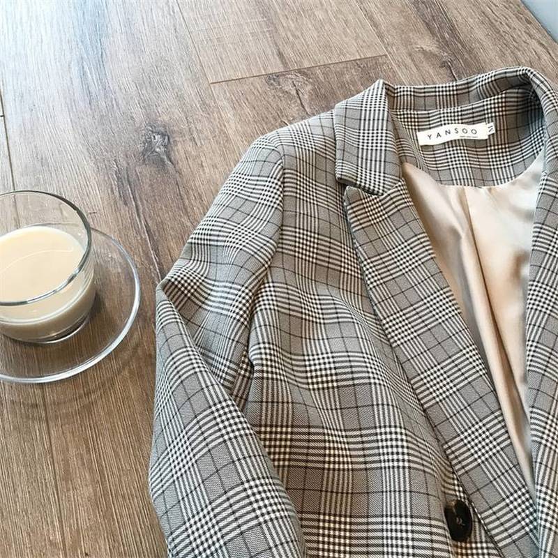 レディース グレンチェック柄ジャケット ダブルテーラードジャケット アウター ジャケット 大人可愛い レディース グレンチェック柄ジャケット ダブルテーラードジャケット アウター ジャケット 大人可愛い